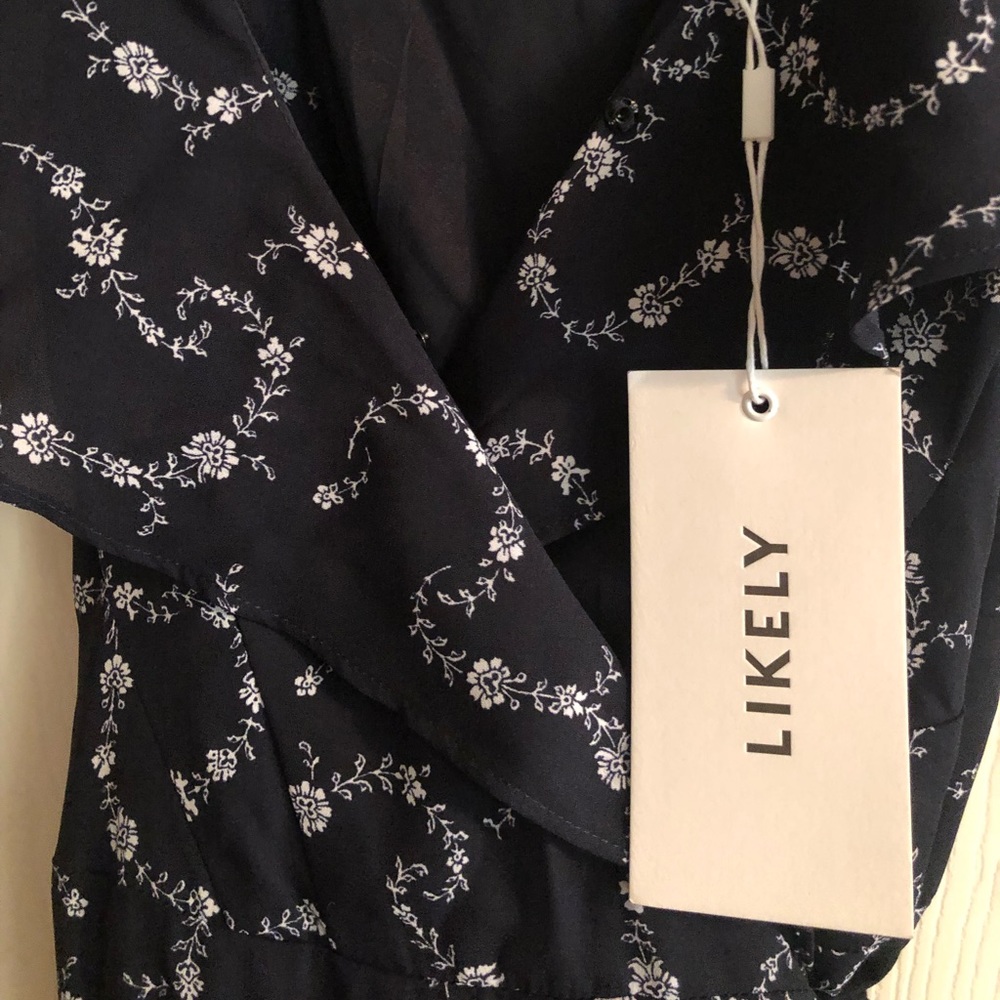 Likely Leilani Cold Shoulder Wrap Party Dress gown summer spring beach - Picture 8 of 8